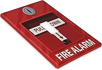 Vista 3 de Cubierta decorativa para interruptor de luz impresa con alarma de incendios, placa de pared decorativa de una sola palanca, placa frontal, 4.50 x