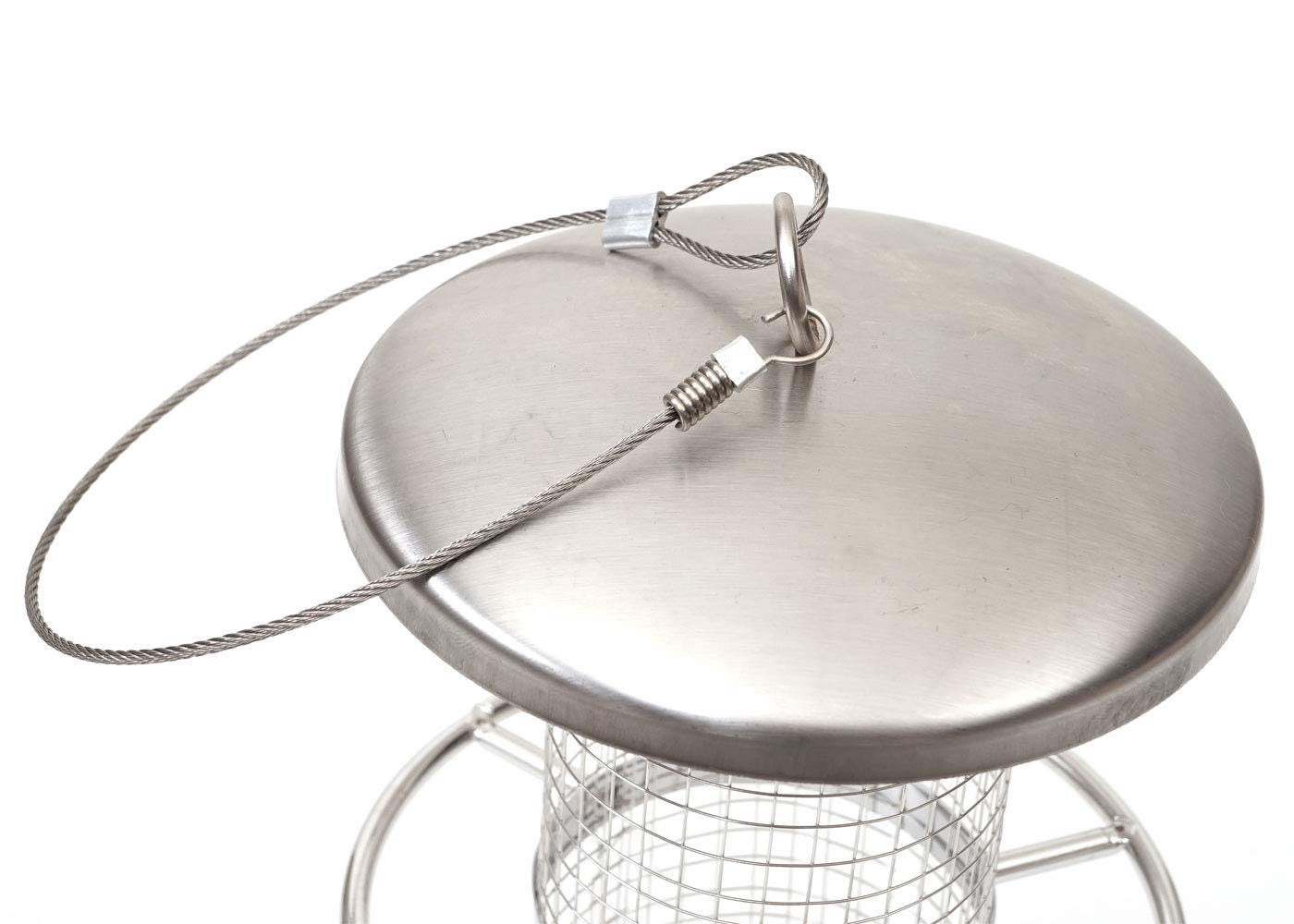 Mendler HWC-G90 - Comedero para pájaros (acero inoxidable, 27 cm)