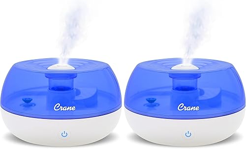 Miniatura 8 de Crane Humidificador ultrasónico de niebla fría, azul y blanco