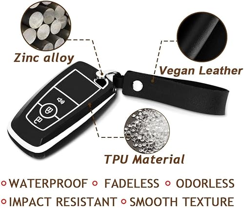 Miniatura 3 de Muslogy Funda para llavero Maverick F150 250 EcoSport Edge Explorer Ranger compatible con Ford 2021-2024