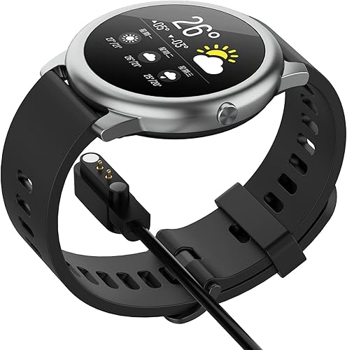 Miniatura 2 de Disscool Cable de carga de repuesto para reloj inteligente redondo YAMAY SW022 y Ticwatch GTX