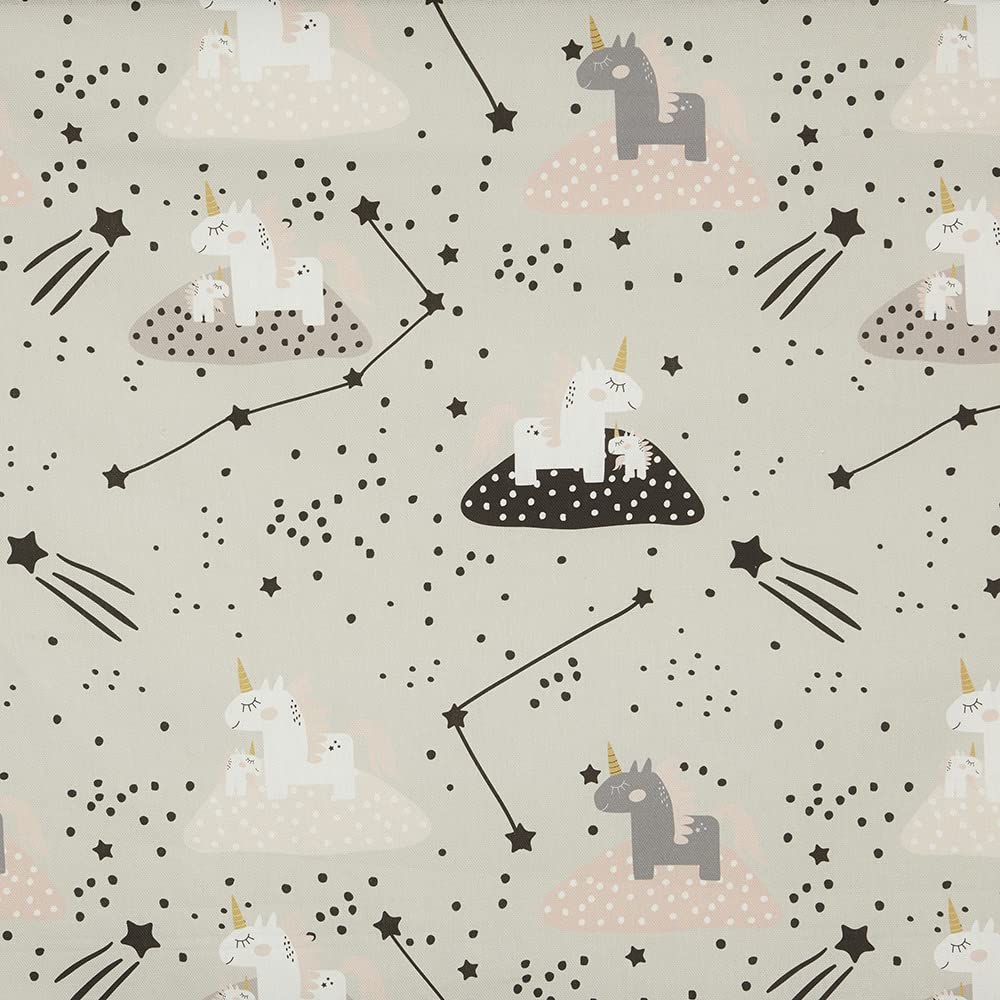 Kt KILOtela - Digital Printed Canvas Fabric, Upholstery, Cushions, Curtains, Half Panama Cotton, Fabric 100 cm long x 280 cm wide