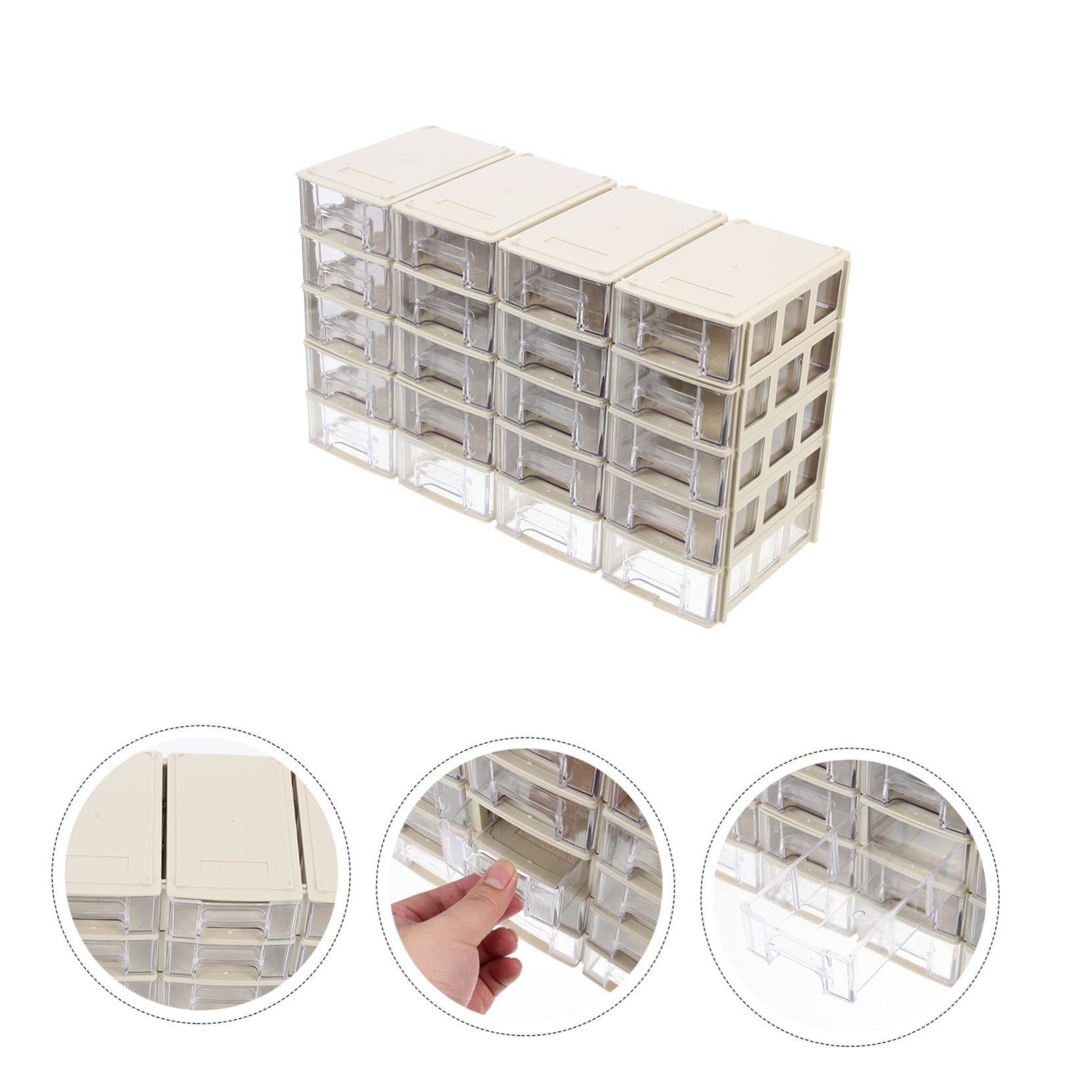 IMIKEYA 20sets Stoccaggio Per Componenti Elettronici Scomparti Trasparenti Organizer Per Piccole Per e Hobby Design e