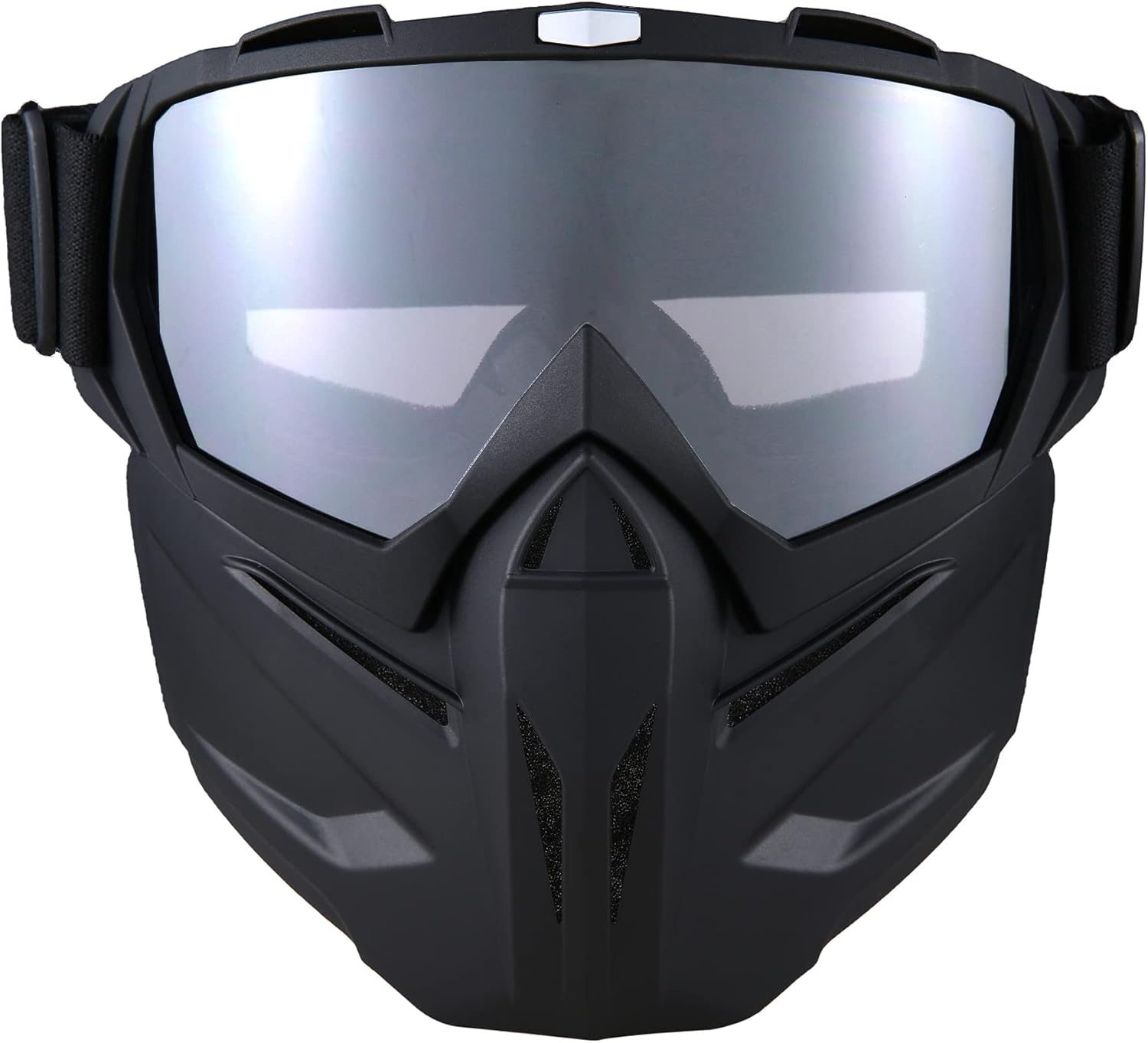 Paintball Mask Anti Fog, Full Face Tactical Mask Goggles Detachable for Motorcycle Cycling Skiing Halloween CS Game Cosplay (Black) : Sports & Outdoors