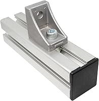 Vista 6 de uxcell Tapa de extrusión de aluminio cuadrada de plástico estándar Negro 1.575x1.575 in 5pcs