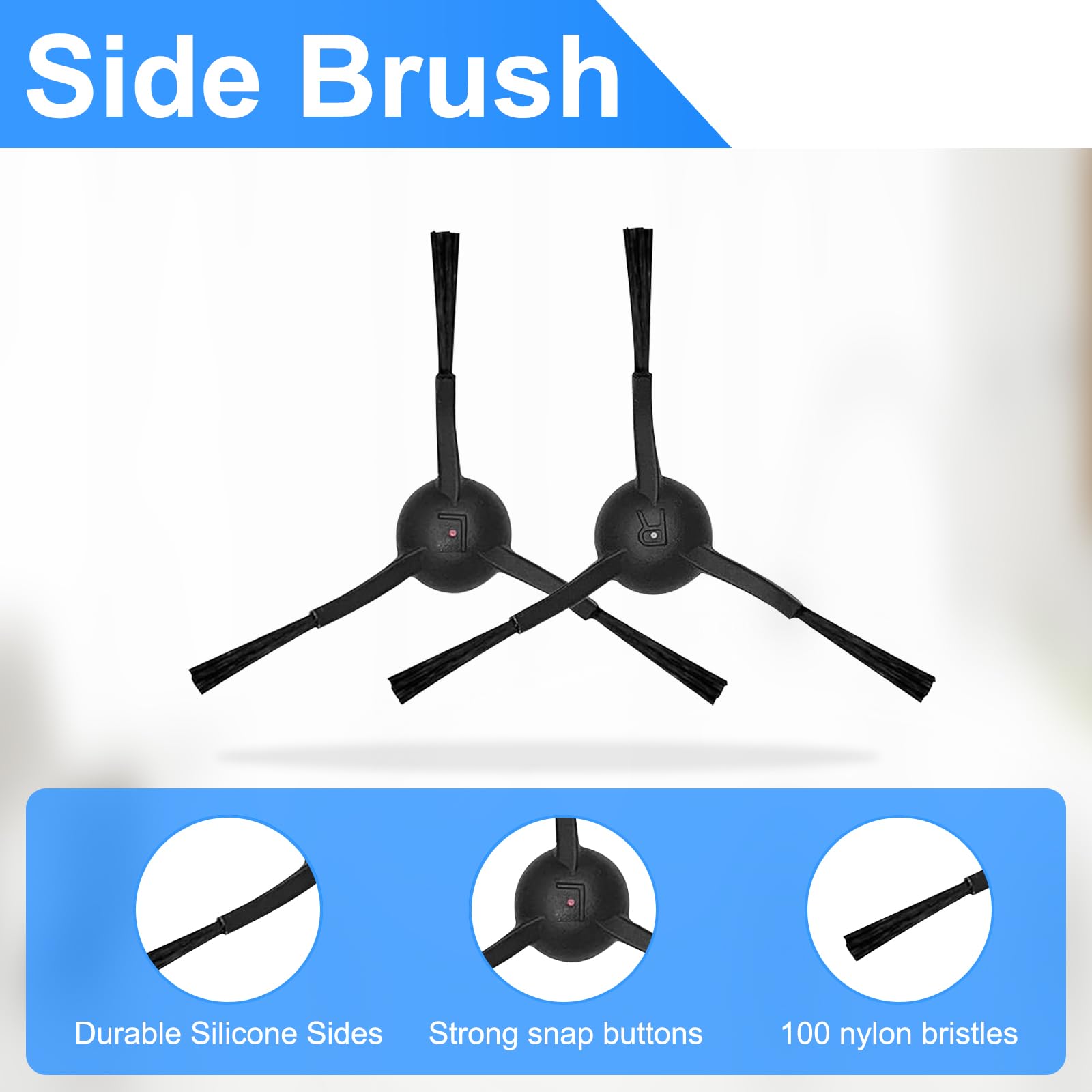 Panni Di Ricambio Per Robot Aspirapolvere - 4 Pezzi Lavabili, Compatibili Con Lubluelu, Tikom, Laresar - Foto 2