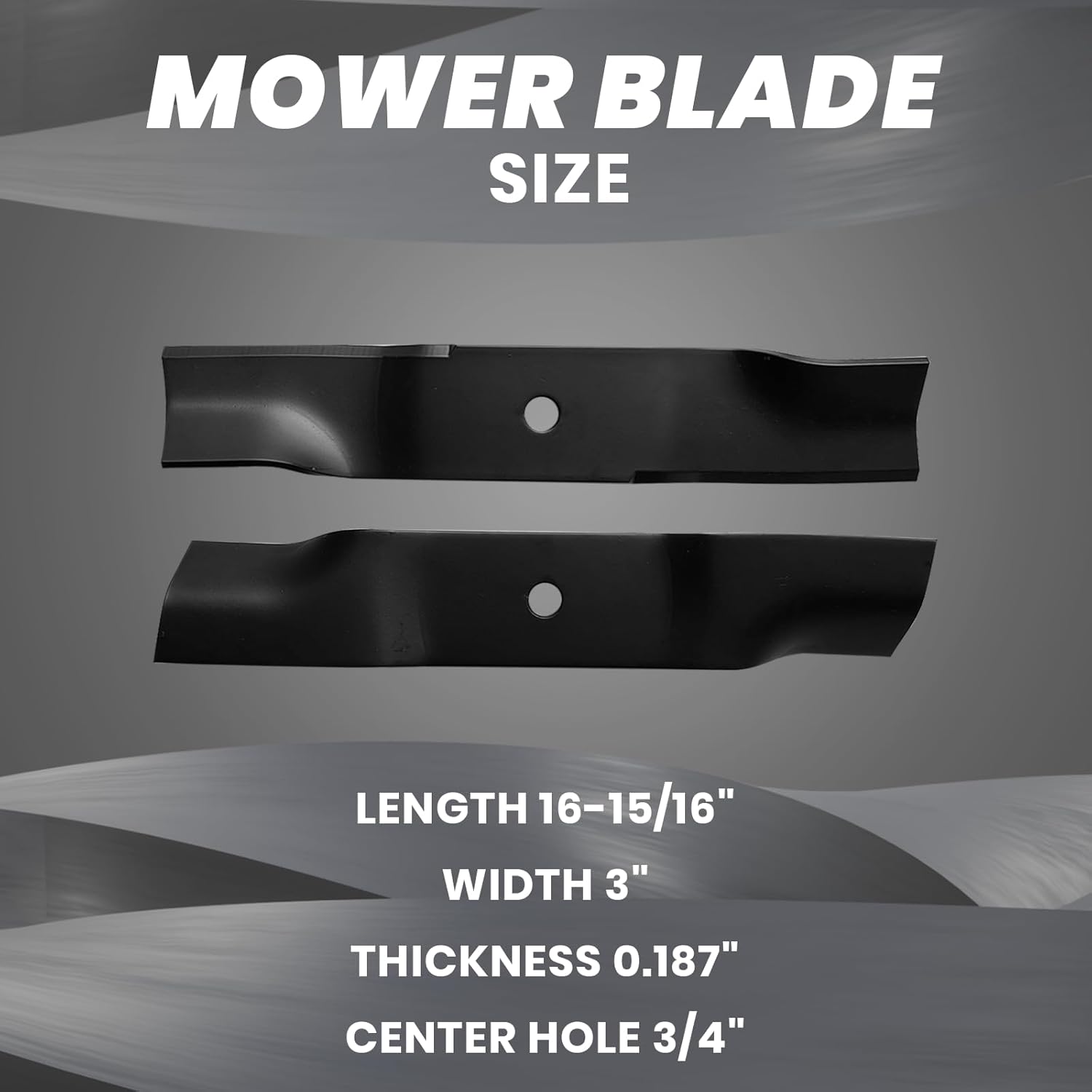 942-04417 High Lift 48 Inch Mower Blades Compatible with Cub Cadet/MTD/Enforcer 48" Cut Decks Reconn19A70037 19A40015 01005336 01005336P 02005017, 3 Pack
