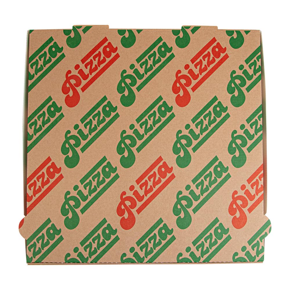 Garcia de Pou 100 pezzi - Scatole per pizza 'Thepack' 330 G/M2 32X32X3,8 cm naturale cartone ondulato microcanale