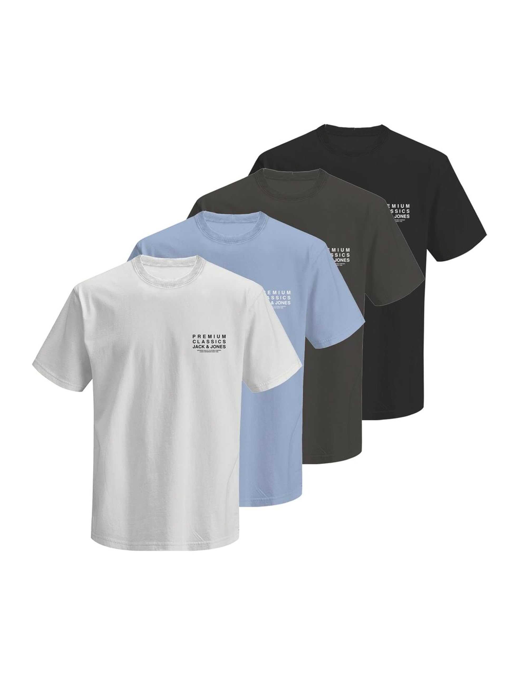 JACK & JONES T-Shirt 4er Pack