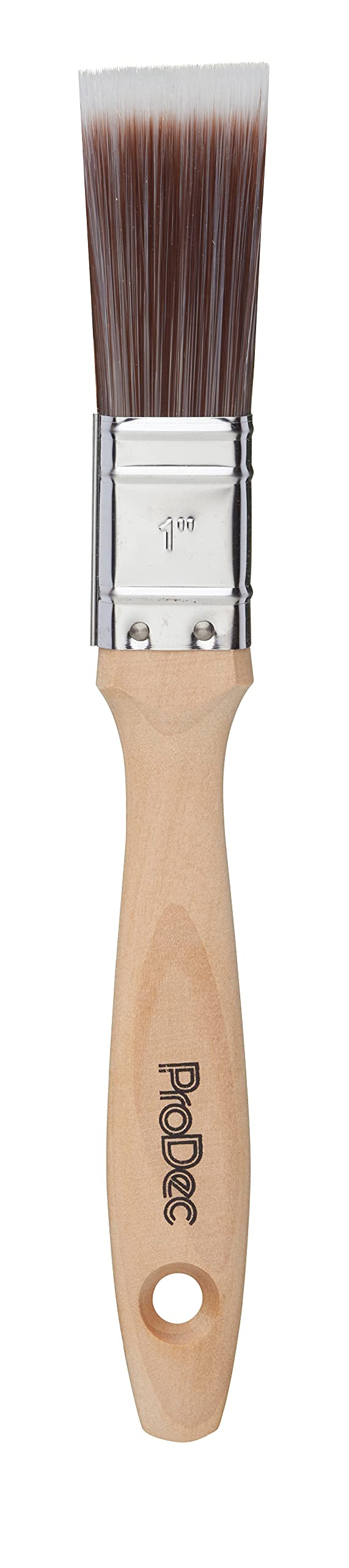 ProDec 1 inch Premier Trade Professional Synthetic Paint Brush for a Smooth Finish Painting with Emulsion, Gloss and Satin Paints on Walls, Ceilings, Wood and Metal, 1" 25mm