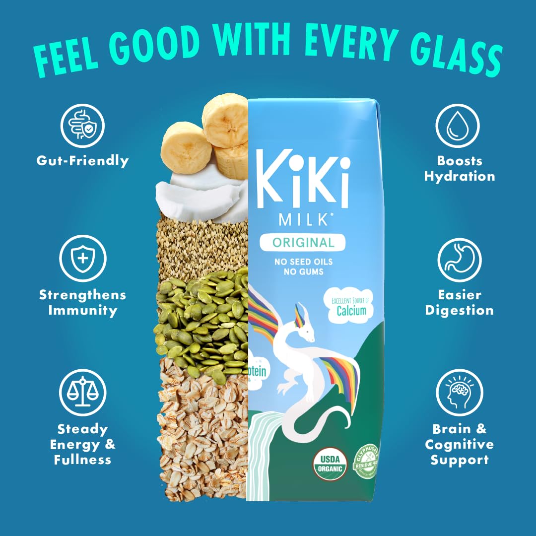 Amazon.com: Original Kiki Milk, Organic, Plant Based, Gum Free
