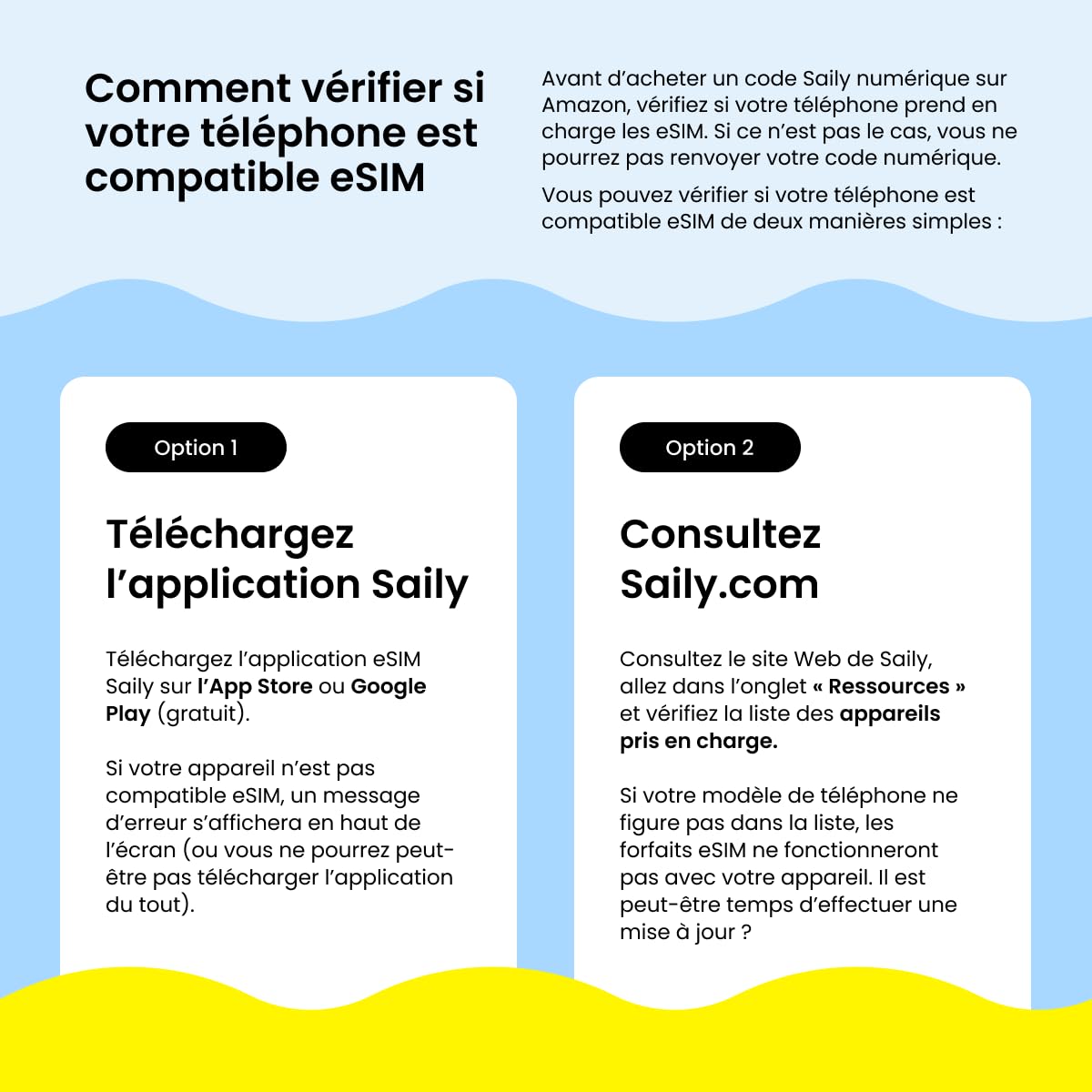 Saily, forfait de données eSIM pour la France, 10 Go/30 jours, fonctions de sécurité, code numérique │ France