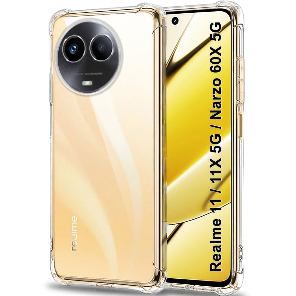 TheGiftKart Back Cover for Realme 11 / 11X 5G / C67 5G / Narzo 60X 5G | Shockproof Clear Soft TPU Case | Cushioned Edges for Ultimate Protection Realme 11 / 11X 5G Back Cover (TPU, Transparent) (B0CG92ZFH9) Amazon Price History, Amazon Price Tracker