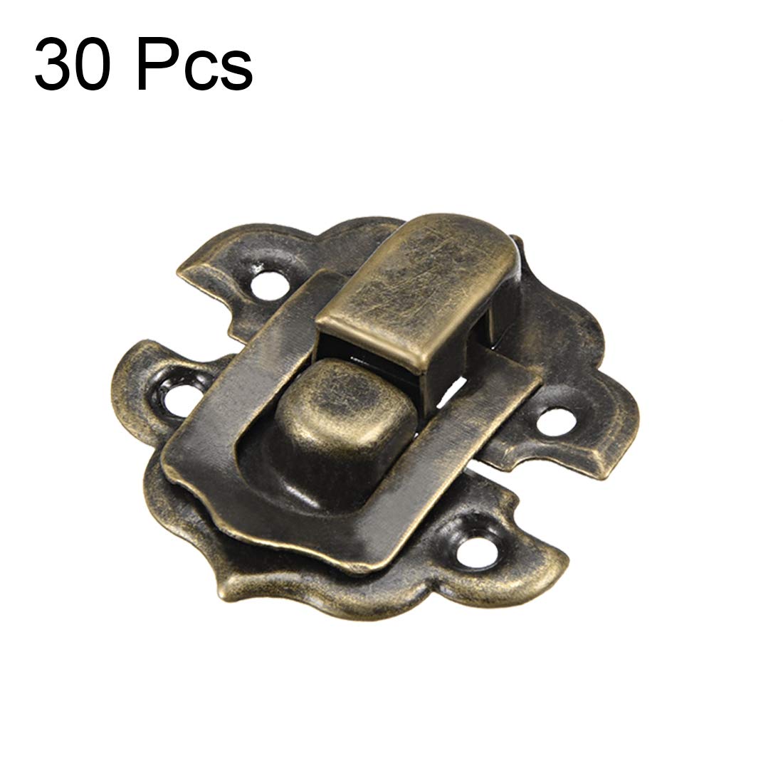 Antique Style Embossing Decorative Hasp Latch Lock Jewelry Box Hasp Small Bronze