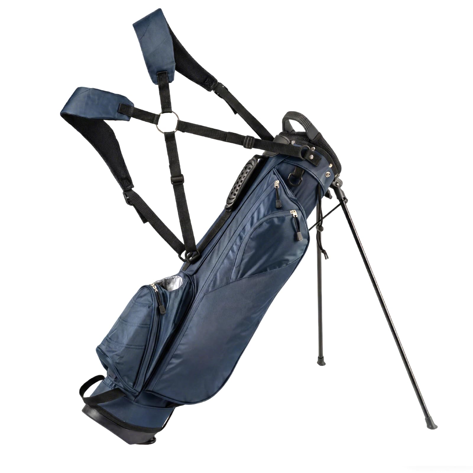 GYMAX Borsa da golf professionale, con divisore a 4 vie, 4 tasche portaoggetti e tracolla regolabile, borsa da golf impermeabile per uomini e donne