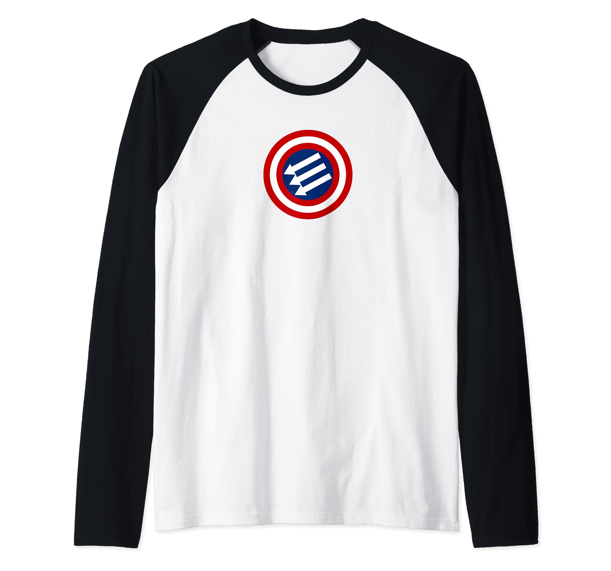 Three Arrows Iron Front Raglan Baseball Tee