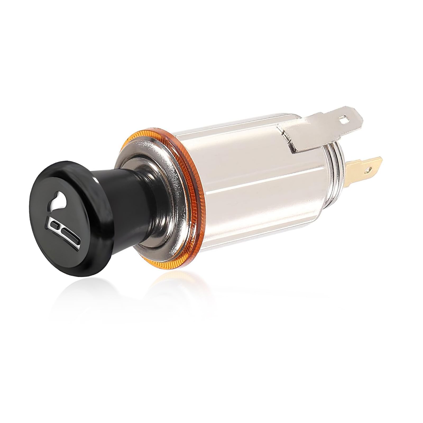 Yourkar Car Cigarette Lighter, DC 12V Auto Cigarette Lighter Socket Plug Element, Cigarette Lighter without Cable for Most Cars, Trucks, Trailers, RVs, Boats, Universal Car Accessories