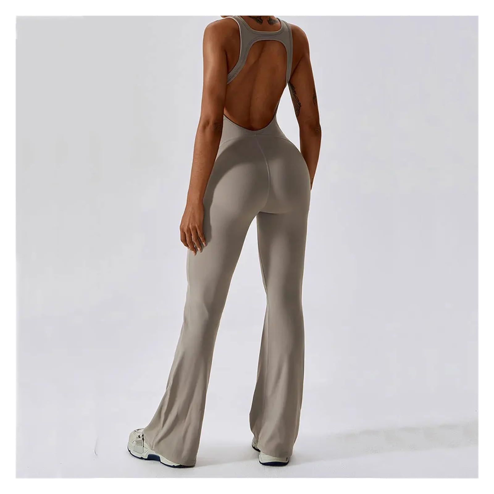 Mono de yoga sin espalda Mono De Yoga Sólido, Conjunto Fitness, Ropa Entrenamiento For Mujer, Deportiva, Levantamiento Glúteos Para Entrenamiento