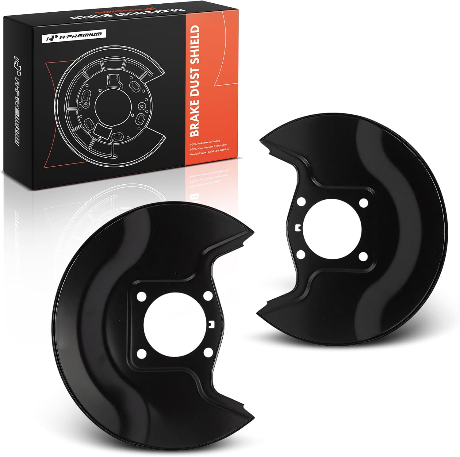 A-Premium Front Driver and Passenger Side Brake Dust Shield Compatible with Honda & Acura Models - Pilot 2009-2015, MDX 2007-2013, ZDX 2010-2013, Set of 2