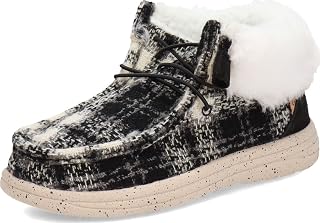 Women's Cassidy Shoes for Women - Matte Rich Suede and Textile Upper - Lightweight Women Footwear Faux Fur Lined, 100% Australian Sheepskin Footbed LITE EVA Outsole