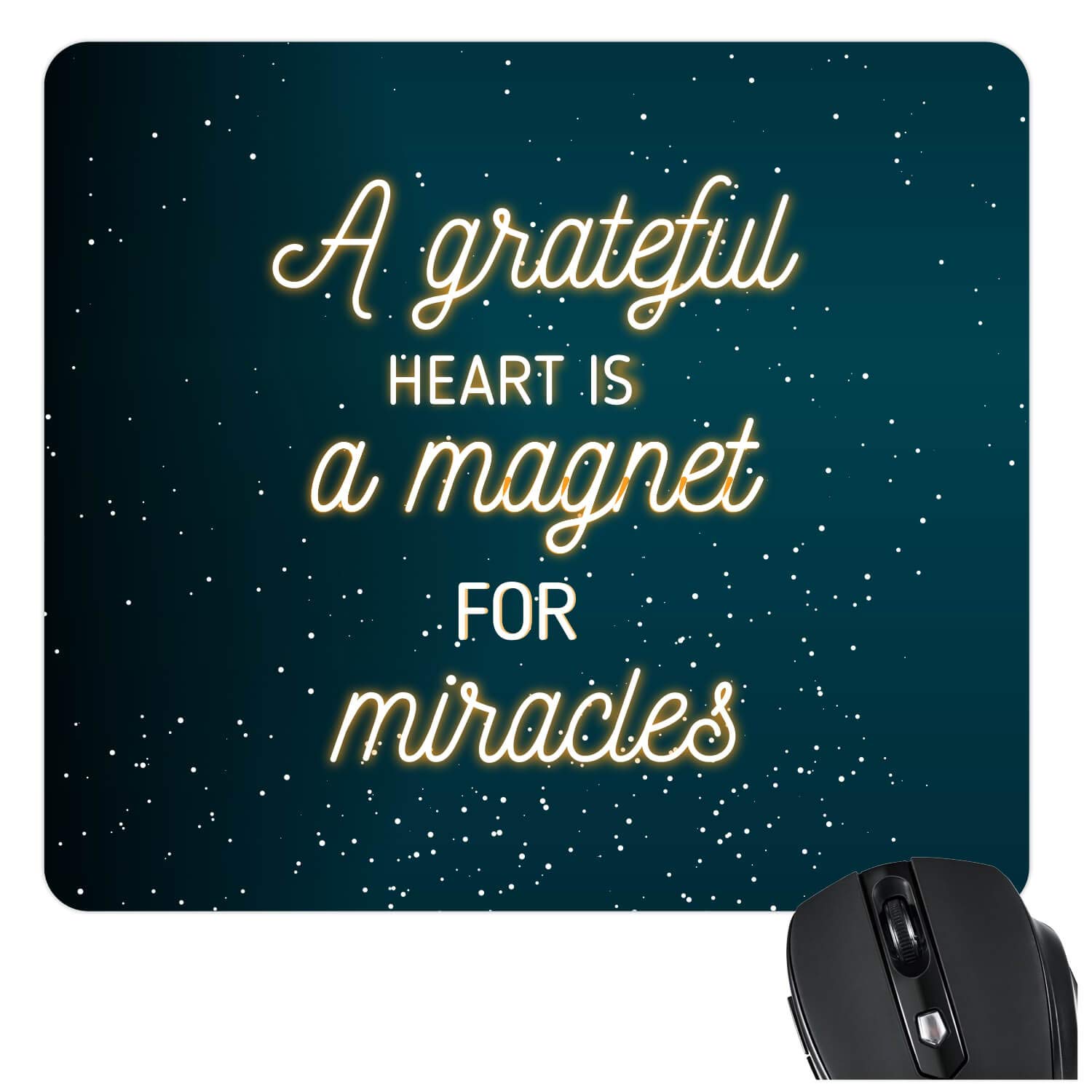 Yaya Cafe New Year Christmas Gifts Motivational Quote Printed Mousepad for Computer, PC, Laptop - A Grateful Heart is A Magnet (B07JV7LXRG) Amazon Price History, Amazon Price Tracker