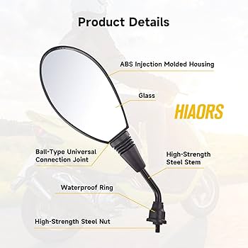 Amazon.com: HIAORS 8mm GY6 Scooter Rearview Mirrors for