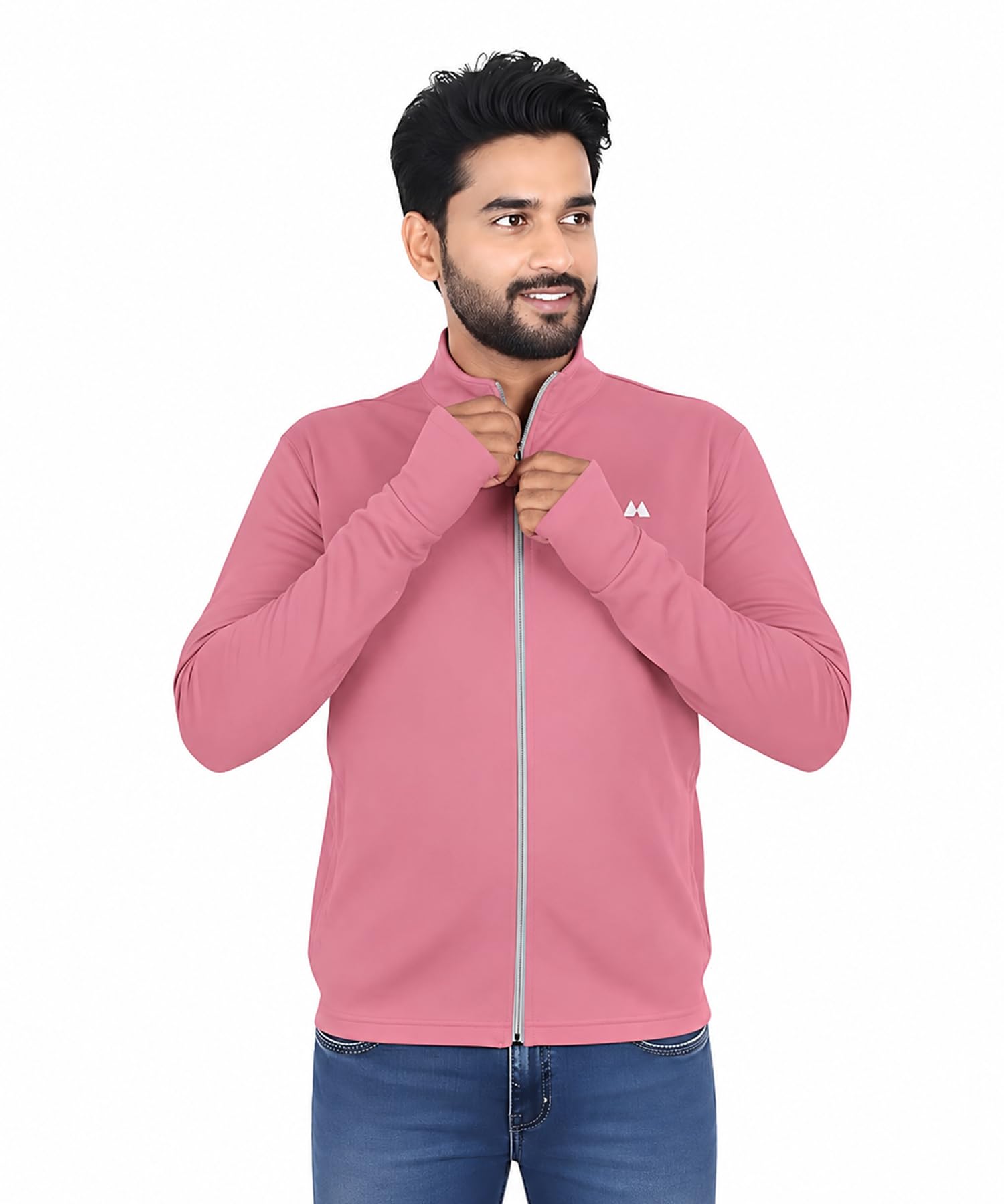 Nysini Sun Protection Jacket Men| Sunscreen UV Protection Jacket for Mens Travel,Sports,Gym &Trekking Lightweight Stylish Jackets for Men's Winter Casual Wear (IN, Alpha, XL, Mauve)