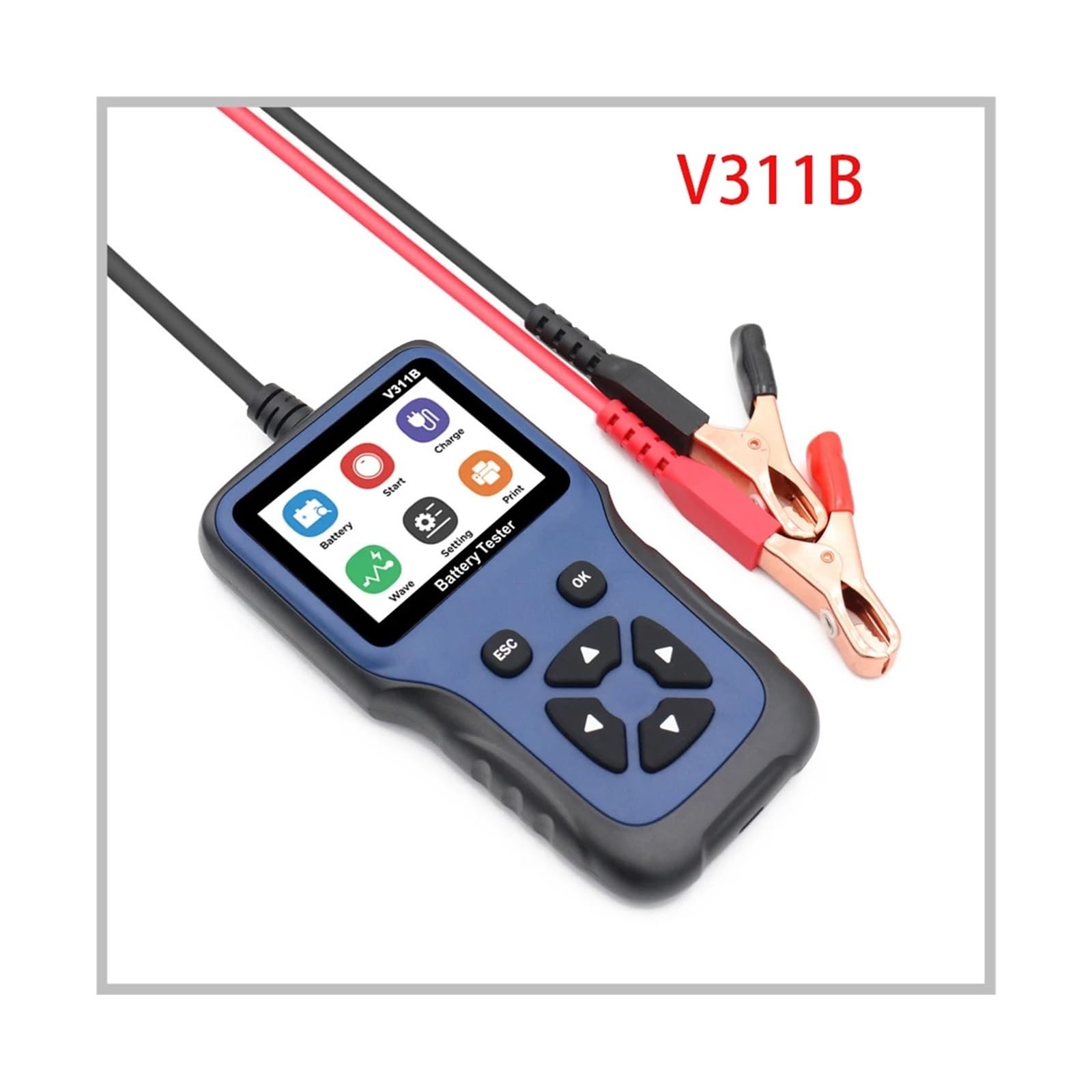 Narzędzia do inspekcji samochodowej Tester akumulatorów samochodowych Tester akumulatorów 12 V Urządzenie diagnostyczne akumulatorów Akumulator motocyklowy i jachtowy Uniwersalny(V311B)