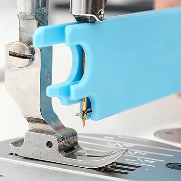 Quick Threading Device for Sewing Machine, Needle Threader Tool, Automatic Sewing Aid, Quick Thread Feature, Machine Needle Accessory, Home Quilting Use for Clothing Craft Tailors Lovers