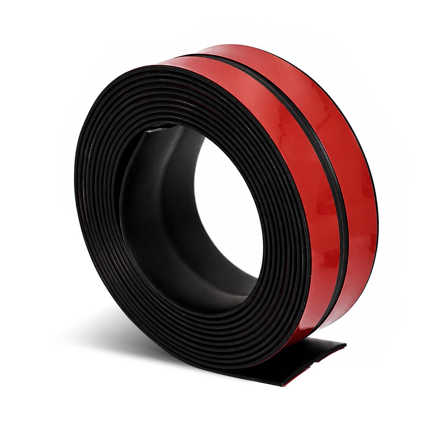 JIBMI 3m Self-Adhesive Corner Trim 20mm, Flexible Edging Strip, Black
