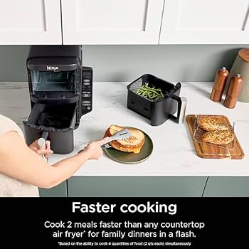 Amazon.com: Ninja Air Fryer, 8 QT DoubleStack 2-Basket
