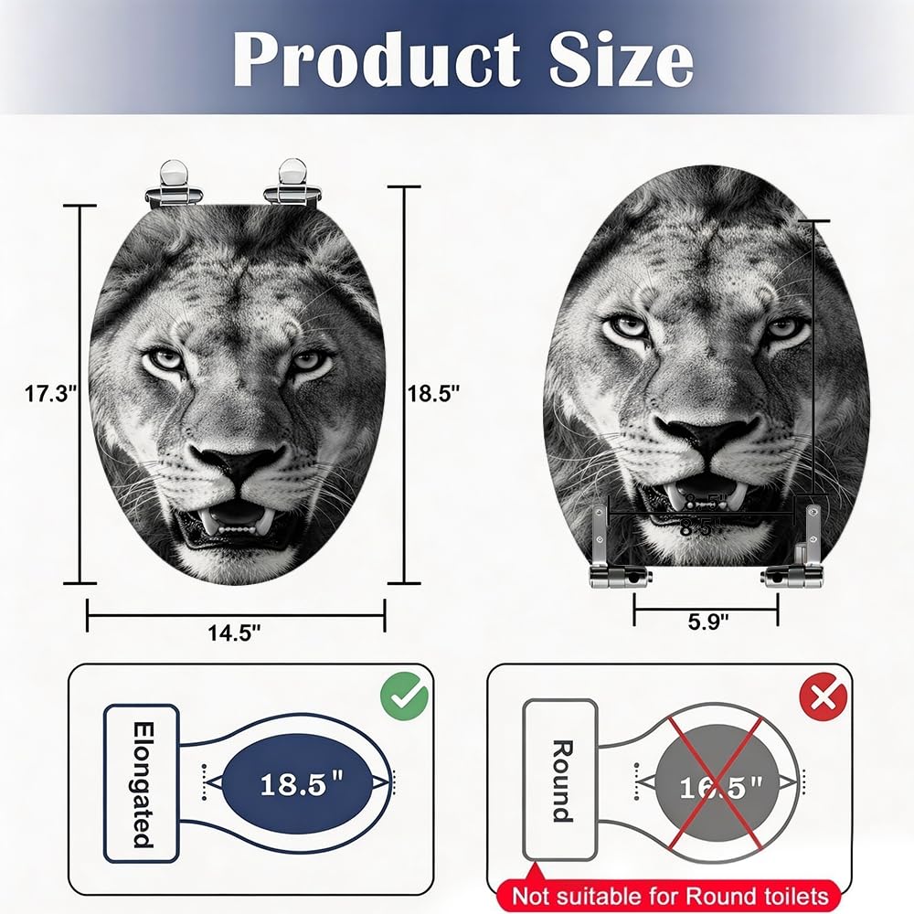 A6 Toilet Seat, Standard Bathroom Use