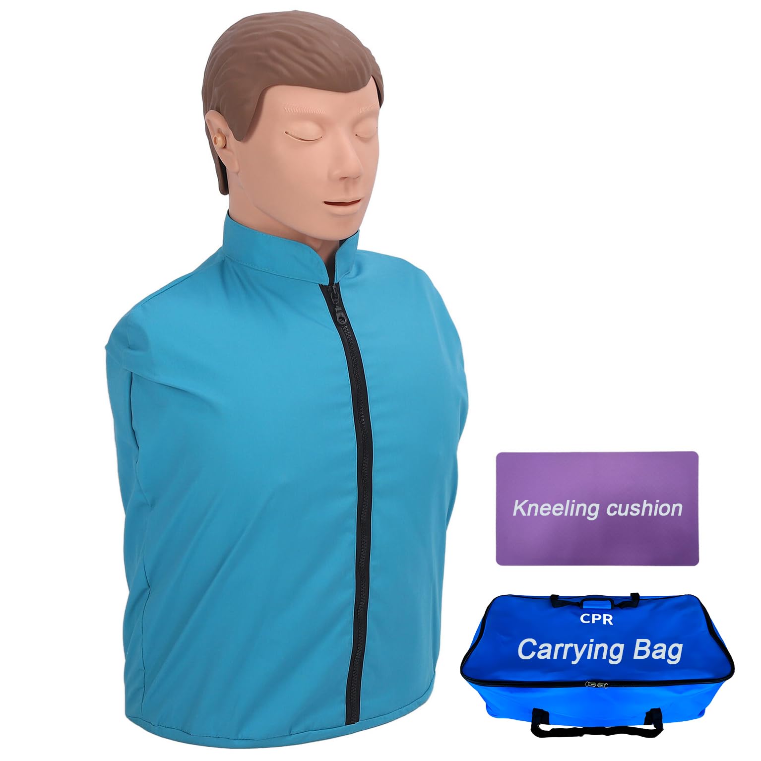 DRXRD Simulador de Maniquí de Entrenamiento de RCP Maniquíes de Reanimación con Bolsa de Transporte y Tapete para Practicar y Mejorar Las Habilidades de Primeros Auxilios