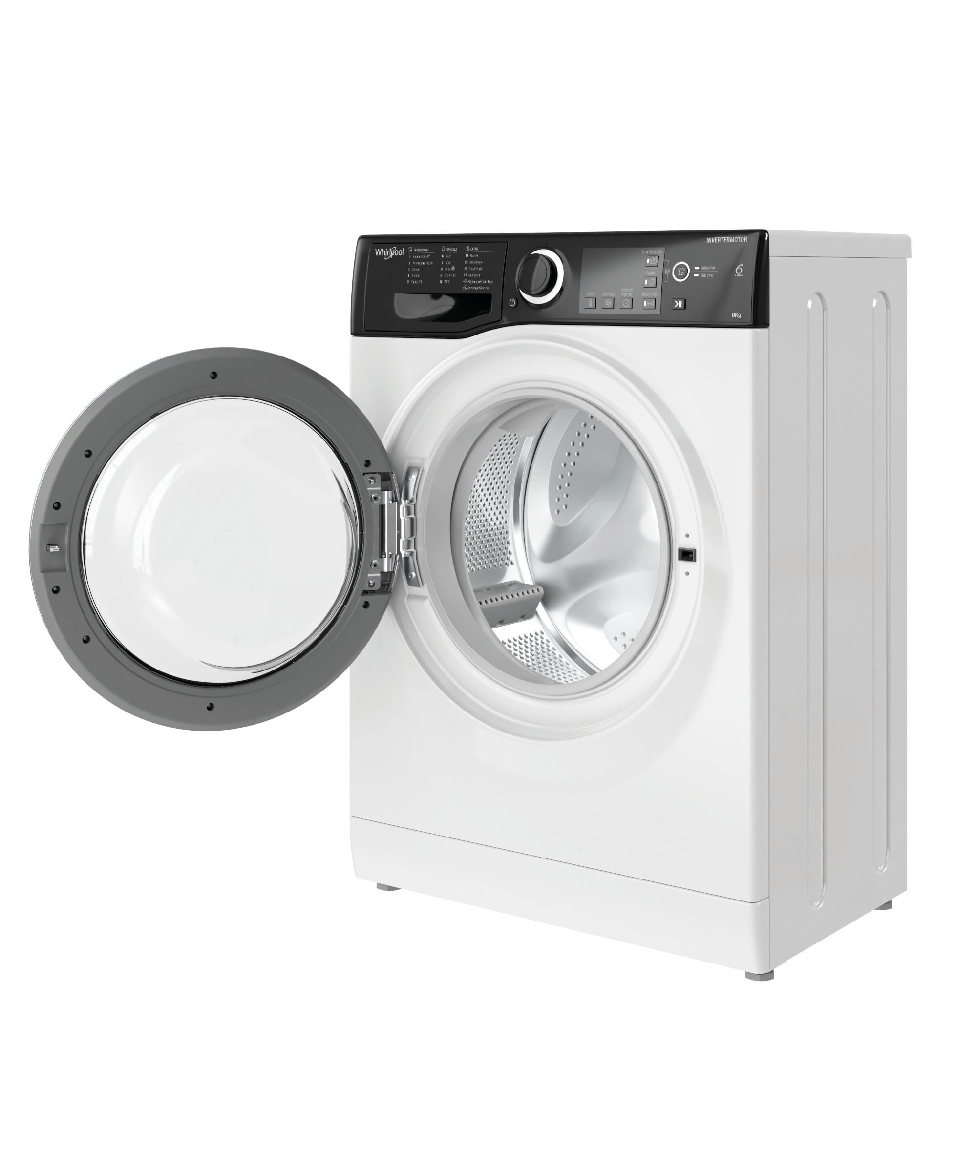 Whirlpool WSB 624 S IT - Lavatrice 6kg Libera Installazione, Carica Frontale. Centrifuga 1200 Giri Al Minuto. Larghezza 59,5cm, Profondità 42,5cm, Altezza 85,0cm, Classe Energetica C