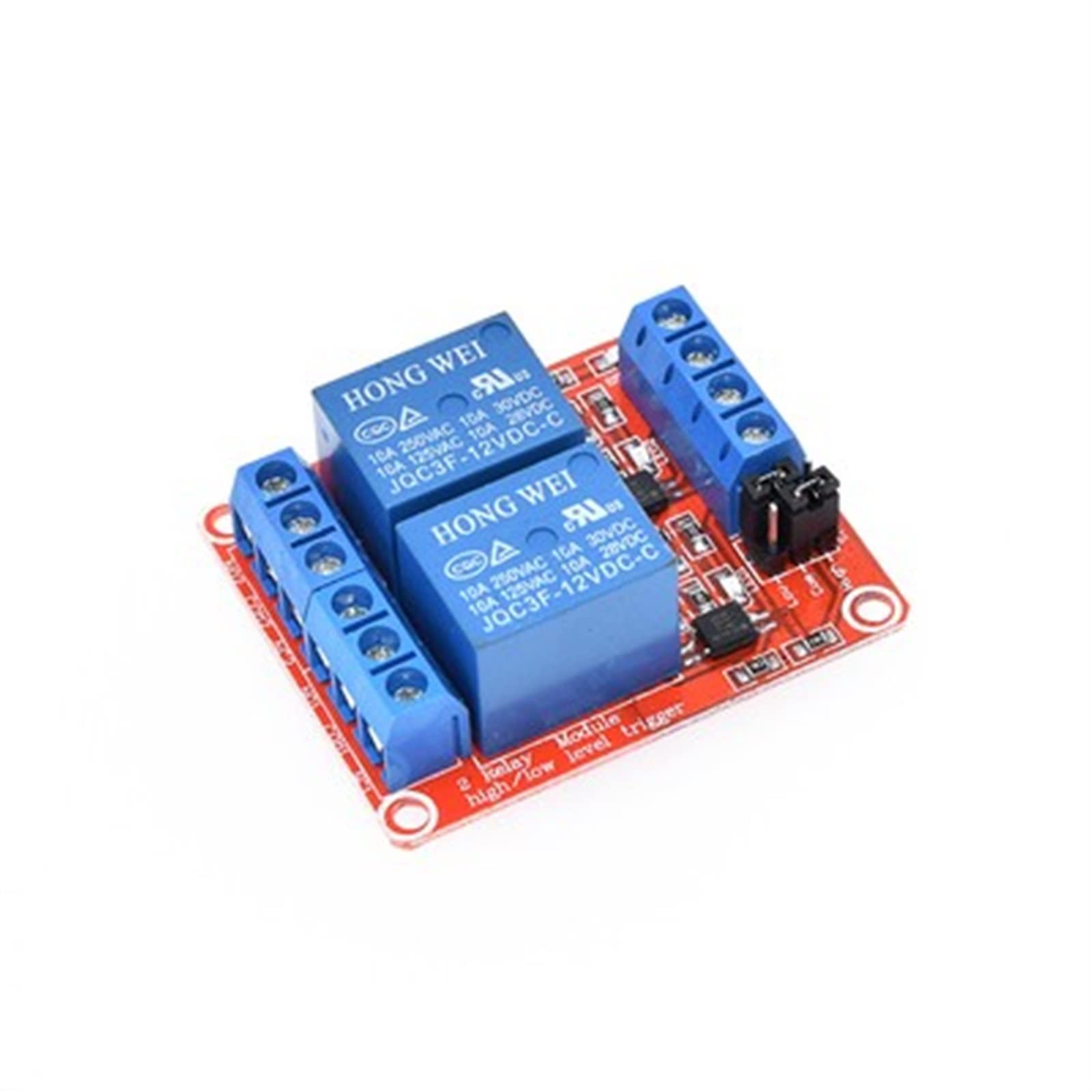 Módulo de relé 5V 12V 24V con salida optoacoplador 1 2 4 6 8 16 vías for control equipos automatización WXRKDZ(24v 4 Channel Relay)