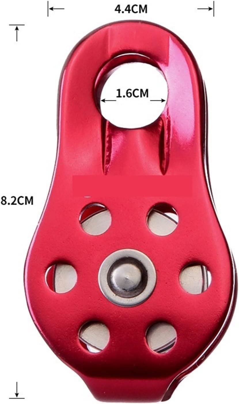 INLIMA Pulley Climbing Pulley Fixed Sideplate Single Sheave Pulley Outdoor Survival Tool High Altitud Traverse Hauling Gear