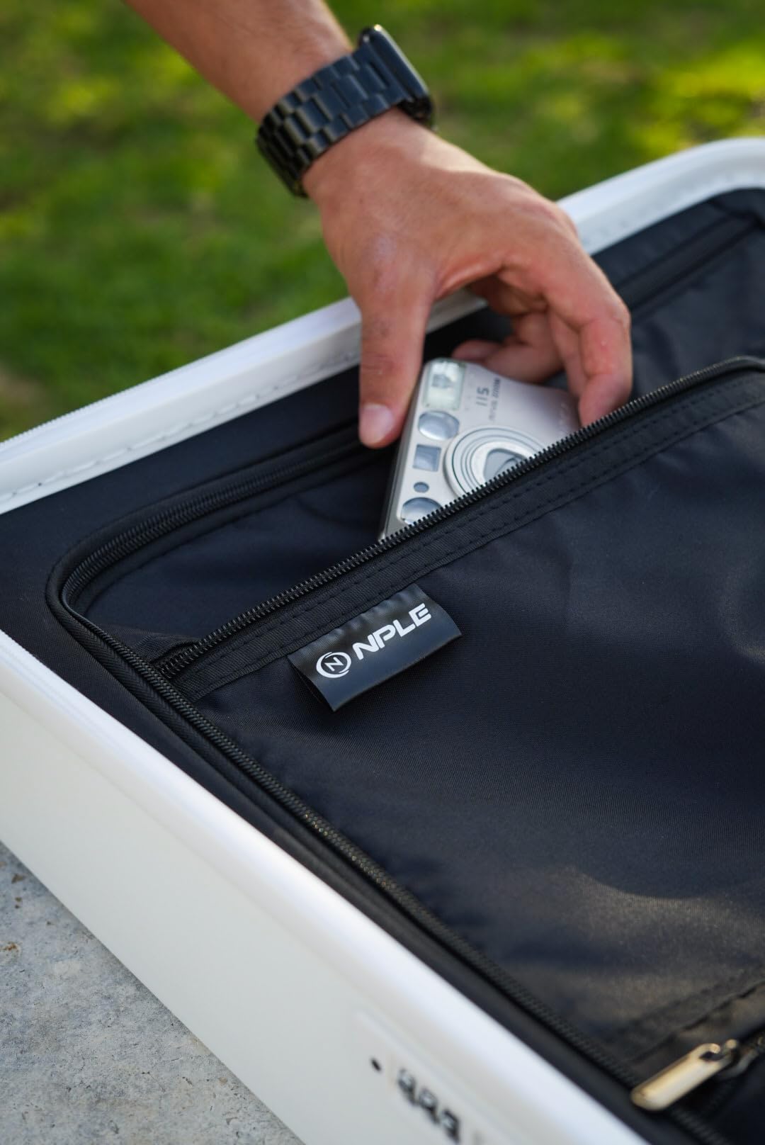 Set Valigie Trolley in 100% Policarbonato Rigido, Bagagli Ultraleggeri con Manico in Alluminio, 4 Ruote Doppie Silenziose 360°, Zip Professionale e Chiusura TSA