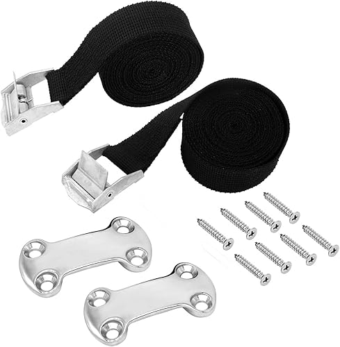 Miniatura 1 de Kit universal de correa de amarre para enfriador, kit de correas de enfriamiento, correa de amarre con hebilla de leva compatible con enfriadores