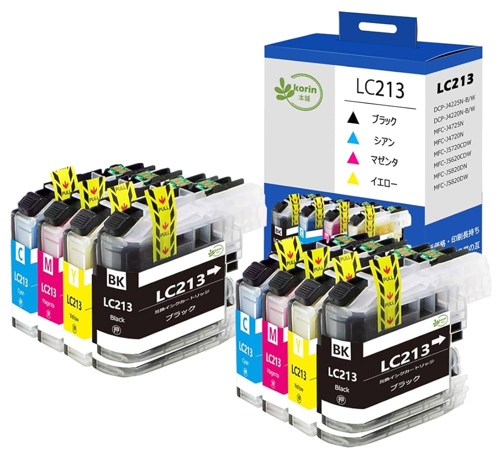 Amazon.co.jp: 【korin本舗】LC213 互換インクカートリッジ