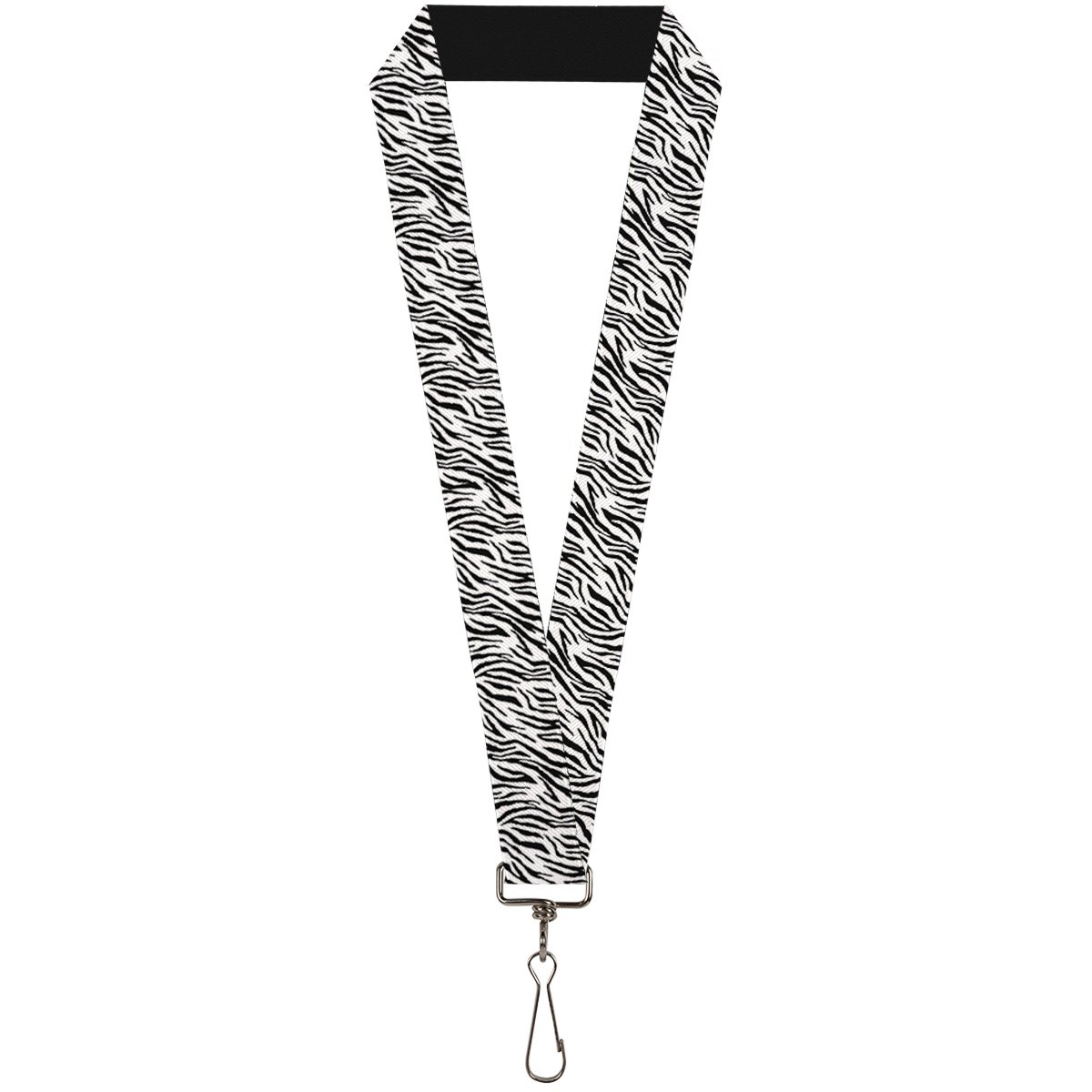 Buckle-Down Lanyard-1.0"-Zebra 2 White