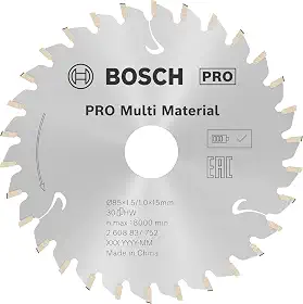 Bosch Disco serra circular PRO MultiMaterial Cordless 85mm30d