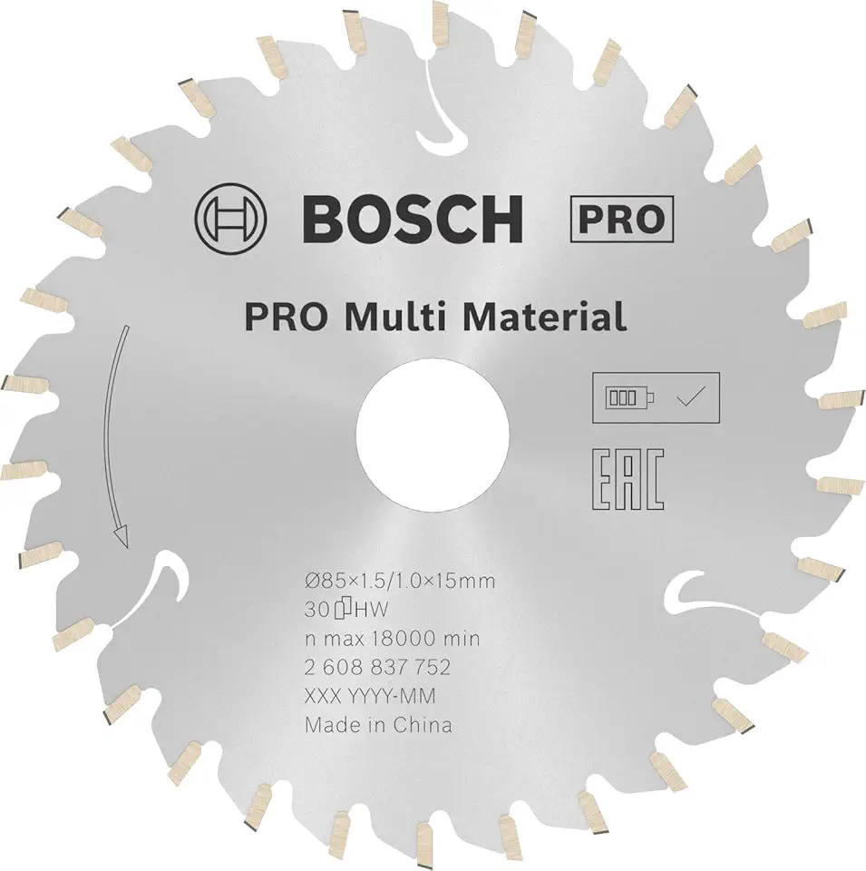 Bosch Disco serra circular PRO MultiMaterial Cordless 85mm30d