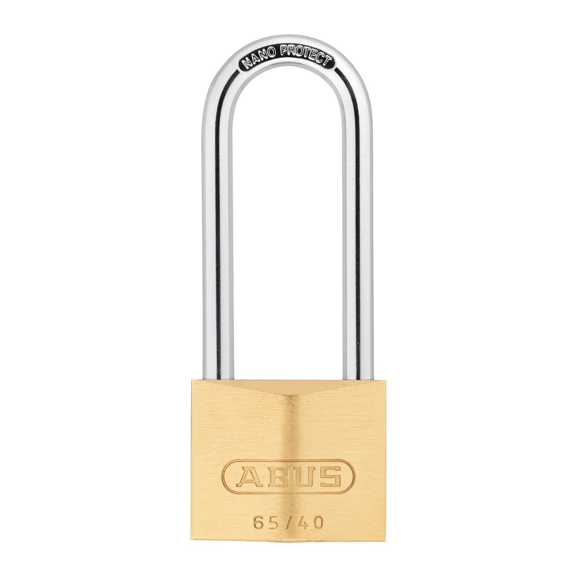 ABUS Mechanical - 65/40mm Brass Padlock 63mm Long Shackle Keyed Alike 404