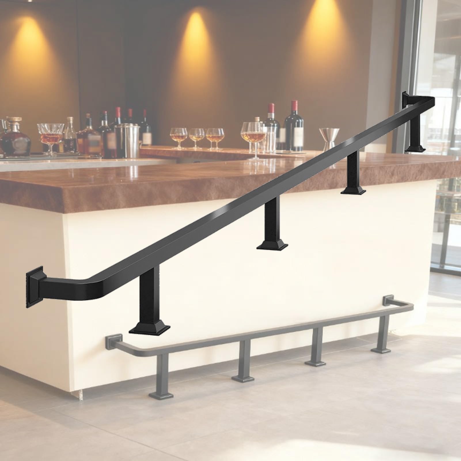 Reposapiés para cocina de 129cm ideal para cenas familiares y reuniones