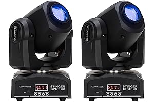 Pair of Powerful White LED Moving Heads