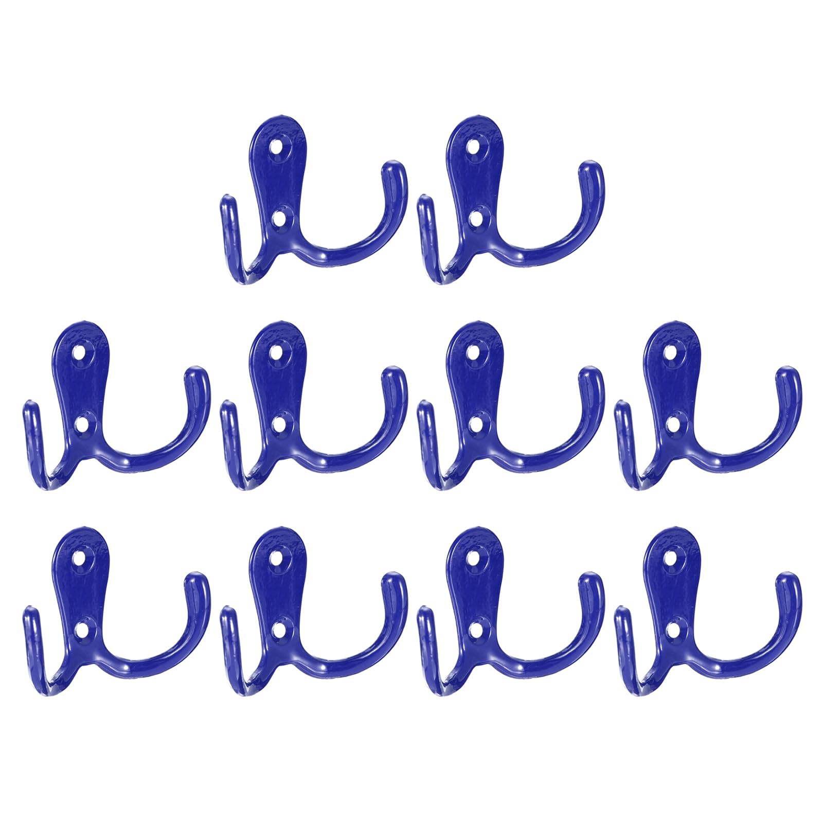 Crochets de fixations rétro en alliage de zinc bleu au fini mat pour un intérieur raffiné