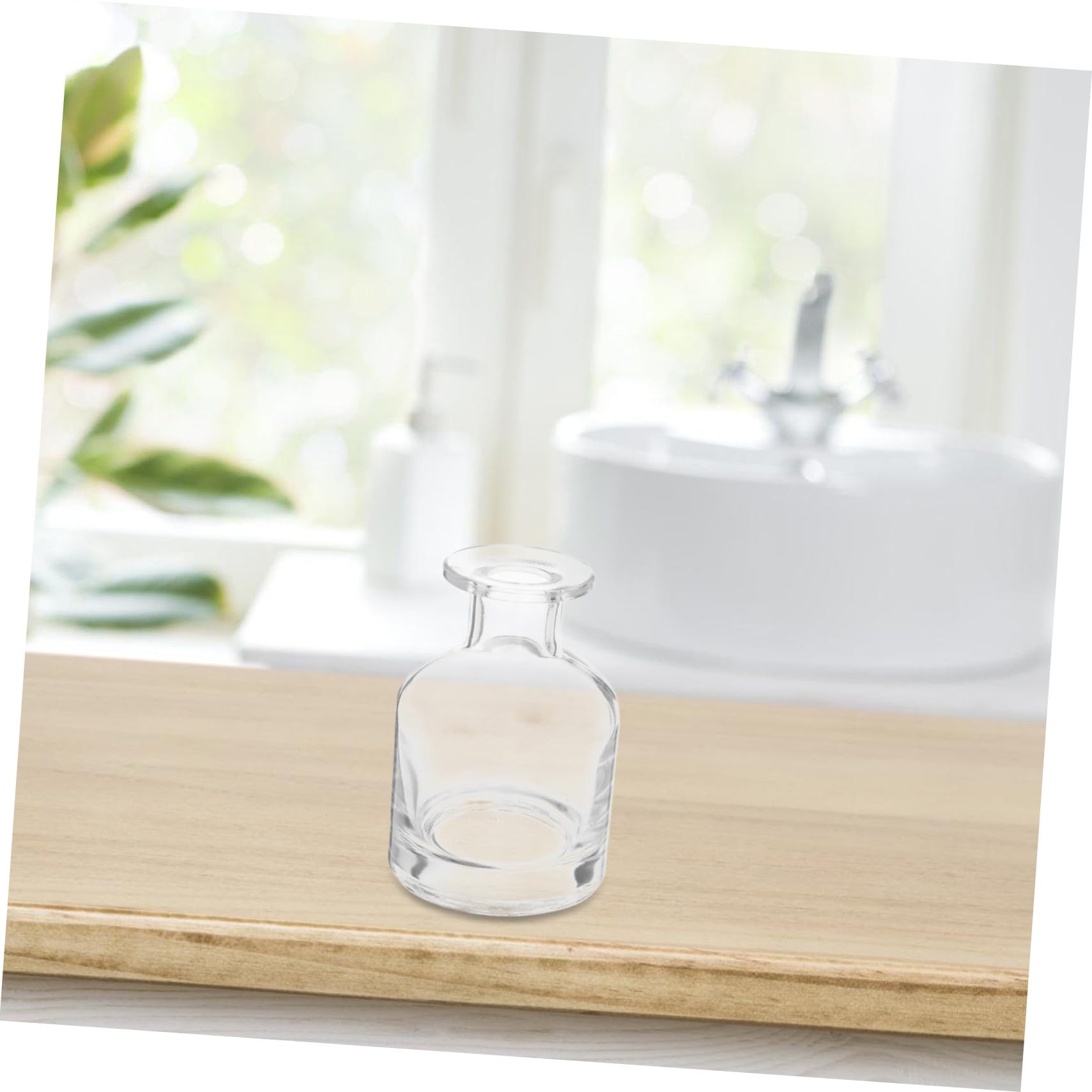 Glas Diffusorflasche 150 Ml Leer Aromatherapie Flakon für Ätherische Öle Nachfüllbar Transparent für Zuhause Auto