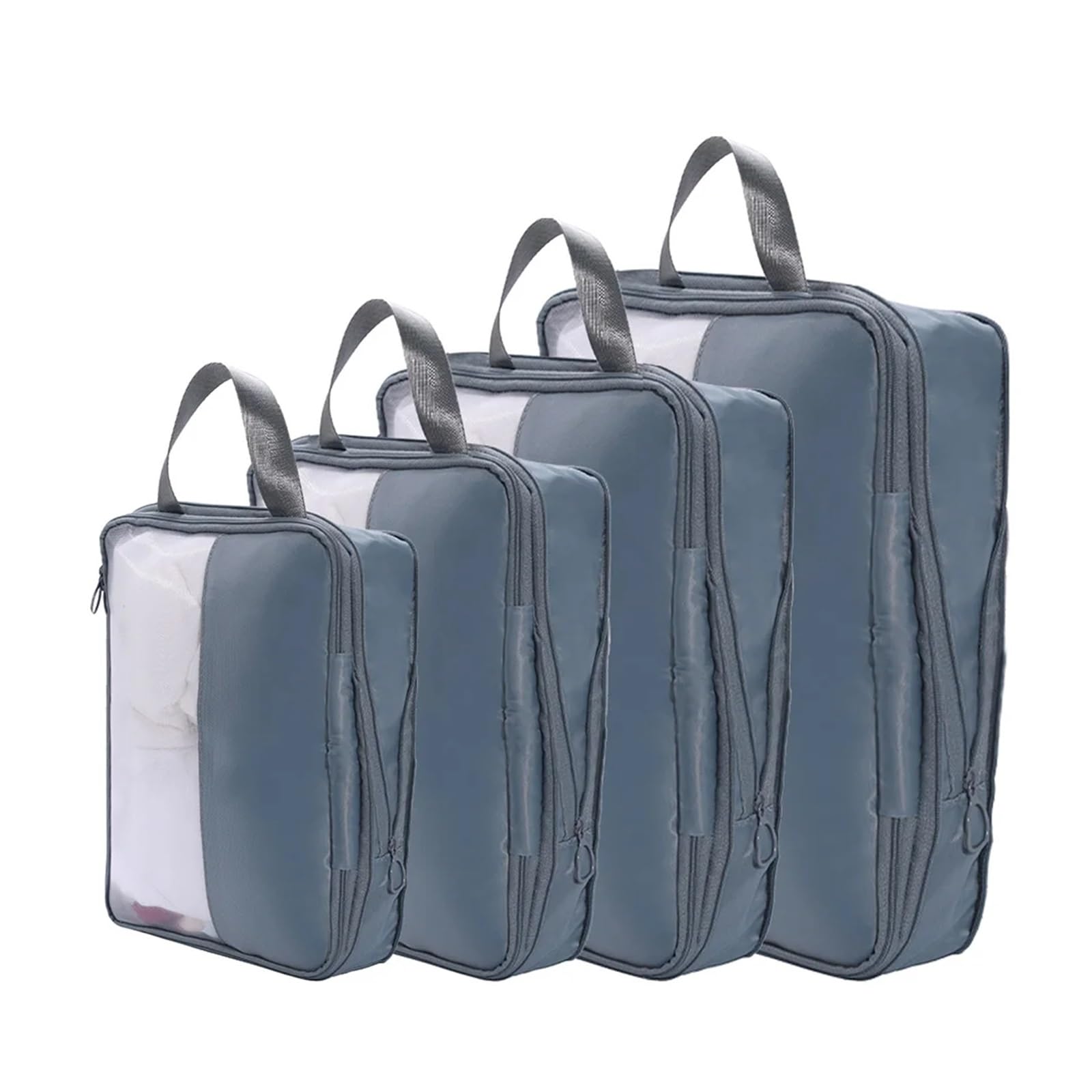 Juego de organizadores de equipaje Bolsa de almacenamiento de viaje compresible, 4 unidades, portátil, impermeable, for ropa