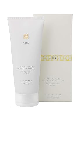 Miniatura 2 de Zents Loción probiótica antiedad y jabón de barra de lujo triple molida (fragancia solar) | Loción hidratante con ácido hialurónico y manteca de