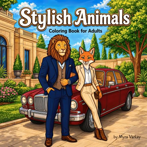 Stylish Animals: Fashion Coloring Book for Adults with Bold and Beautiful Characters image 2